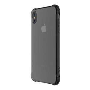 Protectie de telefon din silicon HOCO ARMOR (rezistenta medie la impact, colt cu perna de aer, spate transparent) GRI Apple iPhone XS 5.8, Apple iPhone X 5.8