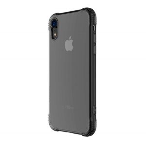 HOCO ARMOR Husă silicon pentru telefon (impact mediu rezistent, bubble heel, spate transparent) GREY Apple iPhone XR 6.1