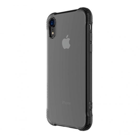 HOCO ARMOR Husă silicon pentru telefon (impact mediu rezistent, bubble heel, spate transparent) GREY Apple iPhone XR 6.1