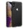 Protectie de telefon din silicon IMAK VEGA (rezistenta medie la impact, efect piele, model de cusaturi, colt cu perna de aer, decupat logo) NEGRU Apple iPhone XS Max 6.5