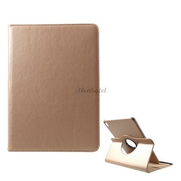 Husă cu suport, efect piele (FLIP, suport desktop, 360°) GOLD Apple IPAD Pro 12.9 (2018)