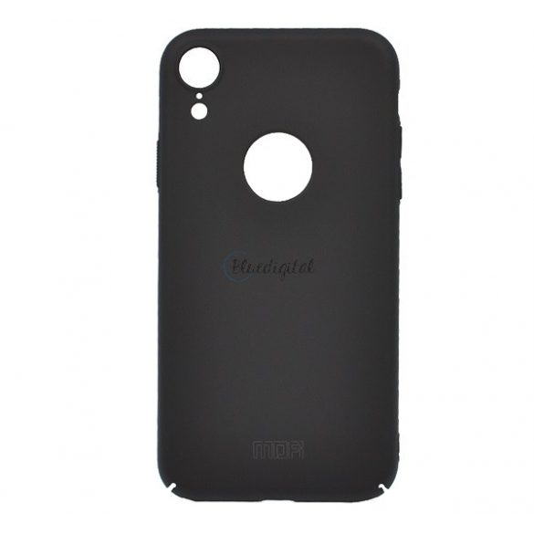 Protectie de telefon din plastic MOFI (ultra-subtire, decupaj logo) NEGRU Apple iPhone XR 6.1