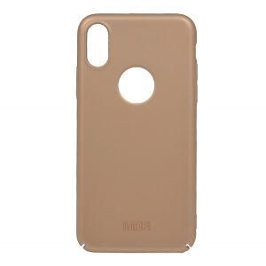 Protector de telefon din plastic MOFI (ultra-subțire, decupat logo) GOLD Apple iPhone XS 5.8, Apple iPhone X 5.8