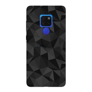 Protectie din silicon pentru telefon (3D, model diamant) NEGRU Huawei Mate 20