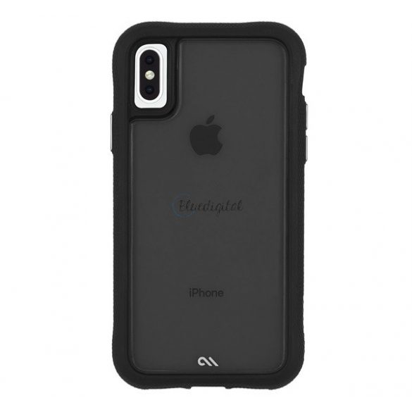 PROTECȚIE CASE-MATE Protector pentru telefon din plastic TRANSLUCID (cadru din silicon, rezistență medie la impact) NEGRU Apple iPhone XS Max 6.5