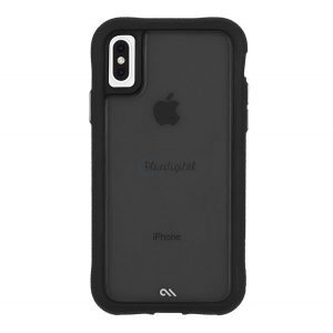 PROTECȚIE CASE-MATE Protector pentru telefon din plastic TRANSLUCID (cadru din silicon, rezistență medie la impact) NEGRU Apple iPhone XS 5.8, Apple iPhone X 5.8