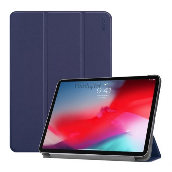 Husă ENKAY verticală, piele (FLIP activ, deschidere laterală, TRIFOLD, suport desktop) ALBASTRU ÎNCHIS Apple IPAD Pro 11 (2018)