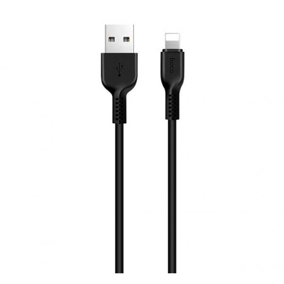 Cablu de date HOCO X20 (USB - fulger, incarcator rapid, 100cm, anti-rupere) NEGRU