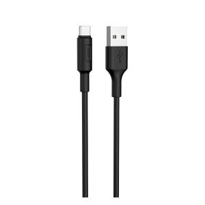 Cablu de date HOCO X25 (USB - Type-C, încărcător rapid, 100cm) NEGRU