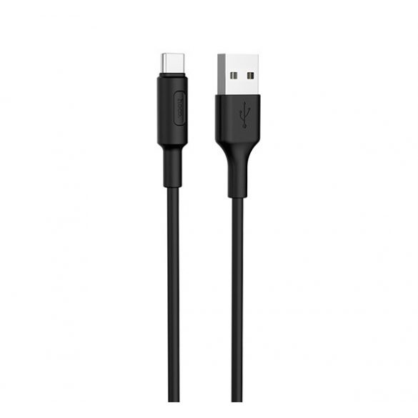 Cablu de date HOCO X25 (USB - Type-C, încărcător rapid, 100cm) NEGRU