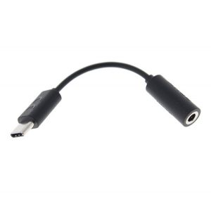 Cablu adaptor audio SONY (mufă de 3,5 mm - Type-C) NEGRU