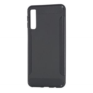 Protectie din silicon pentru telefon (rezistenta medie la impact, model carbon) GRI Samsung Galaxy A7 (2018) SM-A750F