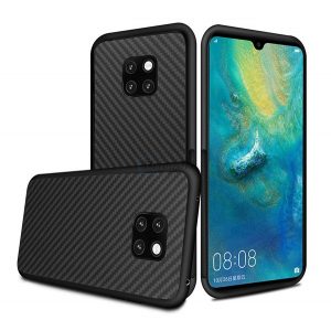 Protector de telefon din silicon (Husa Kevlar) NEGRU Huawei Mate 20