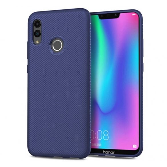 Husă silicon pentru telefon (rezistent la impact mediu, model cu dungi) CUTTING albastruHuawei P Smart (2019), Honor 10 Lite