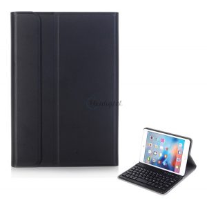 Carcasă în picioare, efect piele (FLIP, tastatură bluetooth detașabilă, suport de birou, QWERTY, limba engleză) NEGRU Apple IPAD mini 4, Apple IPAD mini 5 (2019)