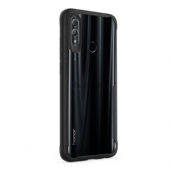 Protectie din plastic pentru telefon (cadru din silicon, rezistenta medie la impact, colt cu perna de aer) NEGRU Huawei P Smart (2019), Honor 10 Lite