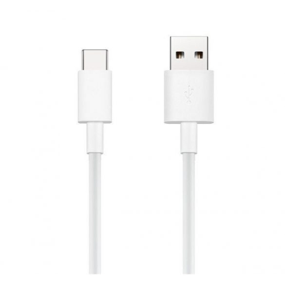 Cablu de date pentru transfer de date HUAWEI CP51 (USB 2.0 - Type-C, 3A, încărcător rapid, 100cm) ALB