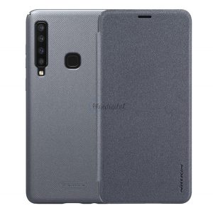 Protector de telefon din plastic NILLKIN SPARKLE (efect piele din microfibră FLIP, deschidere laterală) NEGRU Samsung Galaxy A9 (2018) SM-A920