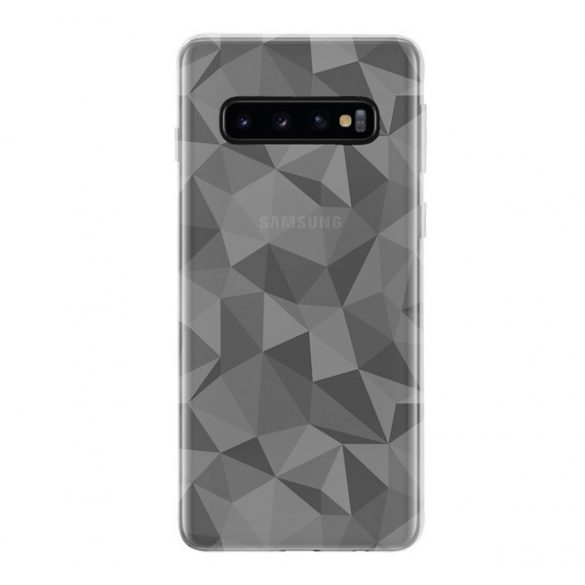 Husă silicon pentru telefon (3D, model diamant) pentru Samsung Galaxy S10 (SM-G973)