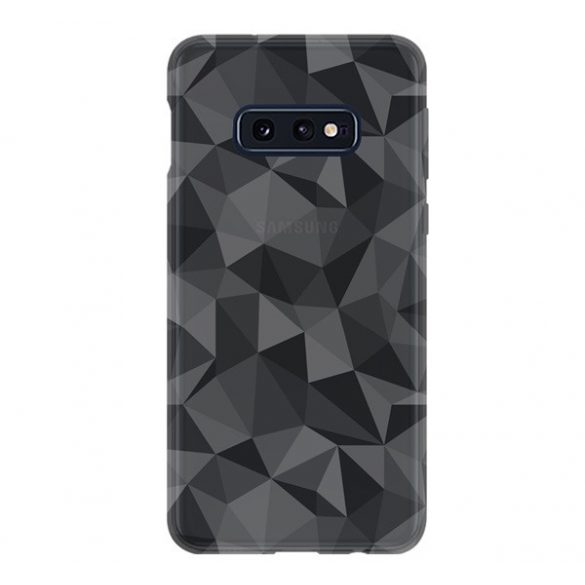 Protectie din silicon pentru telefon (3D, model diamant) NEGRU Samsung Galaxy S10e (SM-G970)