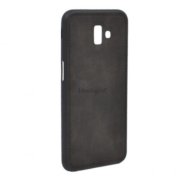 Protectie din silicon pentru telefon (model din material textil) NEGRU Samsung Galaxy J6 Plus (SM-J610F)