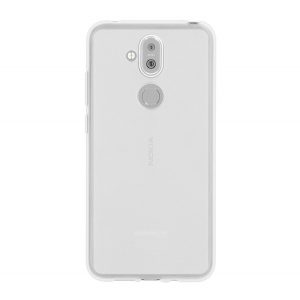 Protectie din silicon pentru telefon (ultra-subtire) TRANSPARENT Nokia 8.1 (X7)