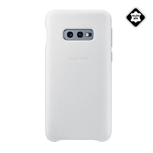 Protectie de telefon din plastic SAMSUNG (spate din piele naturala) ALB Samsung Galaxy S10e (SM-G970)