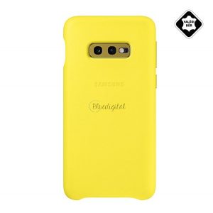 Protectie de telefon din plastic SAMSUNG (spate din piele naturala) GALBEN Samsung Galaxy S10e (SM-G970)