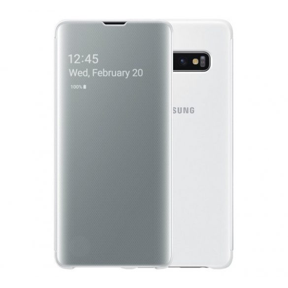 SAMSUNG Husă Standing (Active FLIP, Deschidere laterală, Clear View Husă) alb  Samsung Galaxy S10e (SM-G970)