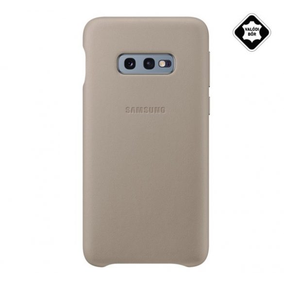 Protectie de telefon din plastic SAMSUNG (spate din piele naturala) GRI Samsung Galaxy S10e (SM-G970)