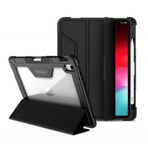 Protector de telefon din plastic NILLKIN BUMPER (FLIP activ, cadru din silicon, rezistenta la impact, suport de masa) NEGRU Apple IPAD Pro 11 (2018)