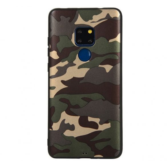 Husă silicon pentru telefon (model de camuflaj) VERDE pentru Huawei Mate 20