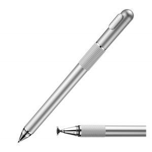 Stylus BASEUS (universal și stilou, aluminiu) SILVER