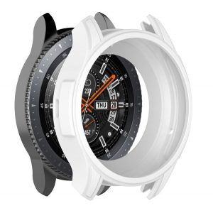 Cadru din silicon (BUMPER, rezistent la șocuri) FEHÉR Samsung Galaxy Watch 46mm (SM-R800N), Samsung Gear S3 Frontier (SM-R760)