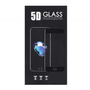 Sticlă de protecție pentru ecran (adeziv complet 5D, curbat, aderă pe toată suprafața, rezistent la zgârieturi, 0,3 mm, 9H) NEGRU Huawei P30