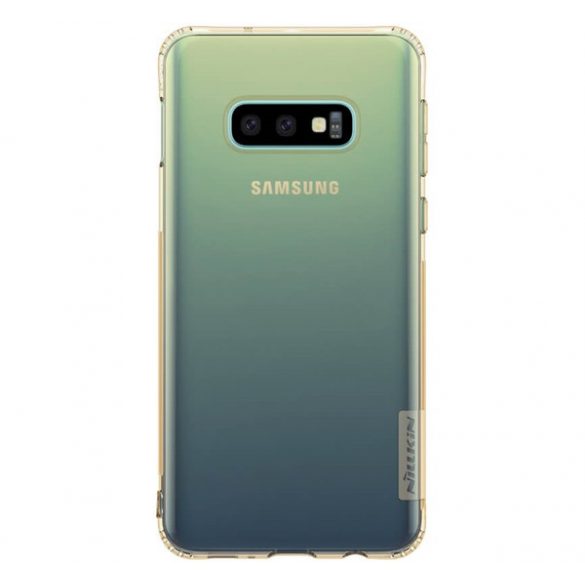 Protector de telefon din silicon NILLKIN NATURE (rezistență medie la impact, colț cu pernă de aer, 0,6 mm, ultra-subțire) MARO AURIU Samsung Galaxy S10e (SM-G970)