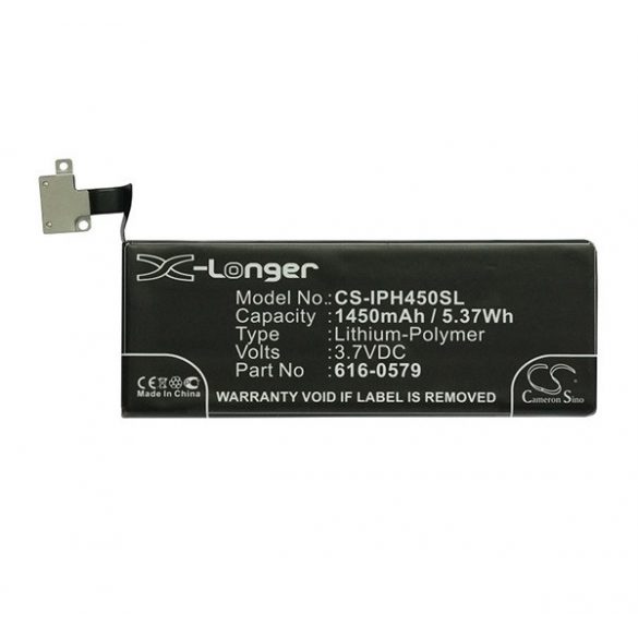 Baterie CAMERON SINO Li-Polymer (3.7V/1450mAh, compatibil cu Apple 616-0479) NEGRU Apple iPhone 4S