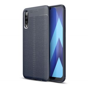 protecțiede telefon din silicon (rezistent la impact mediu, efect de piele, model de cusătură) pentru Samsung Galaxy A50 (SM-A505F), Samsung Galaxy A30s (SM-A307F), Samsung Galaxy A50s (SM-A507F)