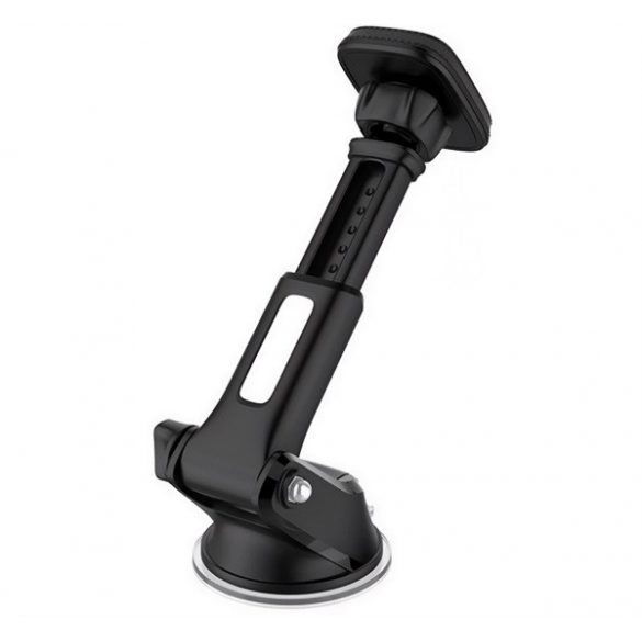 Suport auto HOCO CA42 (pentru bord, parbriz, ventuză, telescopic, 360°, magnetic) NEGRU