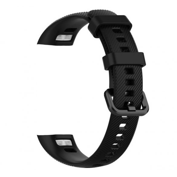 Curea de schimb (dimensiune personalizată, silicon) BLACK Honor Band 4