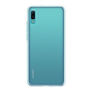 Protectie de telefon din silicon (ultra-subtire) TRANSPARENT Huawei Y6 2019 (Y6 Prime 2019)