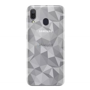 Protectie din silicon pentru telefon (3D, model de diamant) TRANSPARENT Samsung Galaxy A30 (SM-A305F), Samsung Galaxy A20 (SM-A205F)