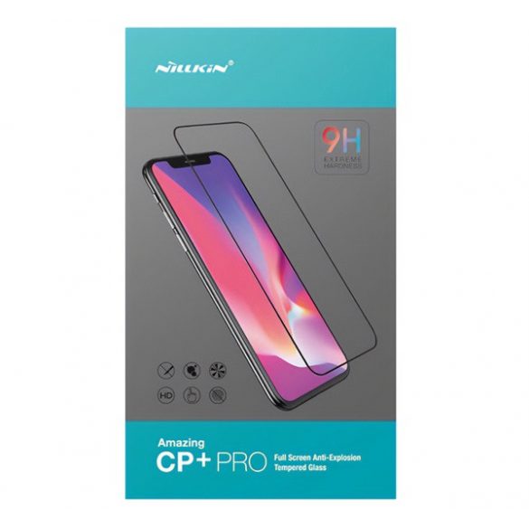 Sticlă de protecție pentru ecran NILLKIN CP+ PRO (margine rotunjită 2.5D, curbată, lipici complet, rezistent la zgârieturi, filtrare UV, 0,33 mm, 9H) NEGRU Samsung Galaxy A50 (SM-A505F), Samsung Galaxy M30 (SM-M305F), Samsung Gala