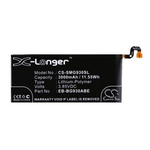 Baterie CAMERON SINO Li-Polymer (3.85V/3000mAh, compatibil cu Samsung EB-BG930ABA) NEGRU Samsung Galaxy S7 (SM-G930)