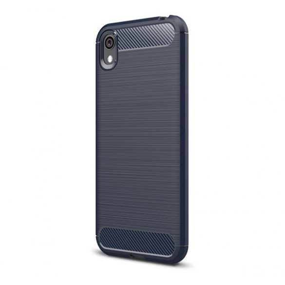 protecțiede telefon din silicon (rezistent la impact mediu, călcâi cu pernă de aer, model de carbon periat) Butoane de pernă Huawei Y5 (2019), Honor 8S (2019), Honor 8S (2020)