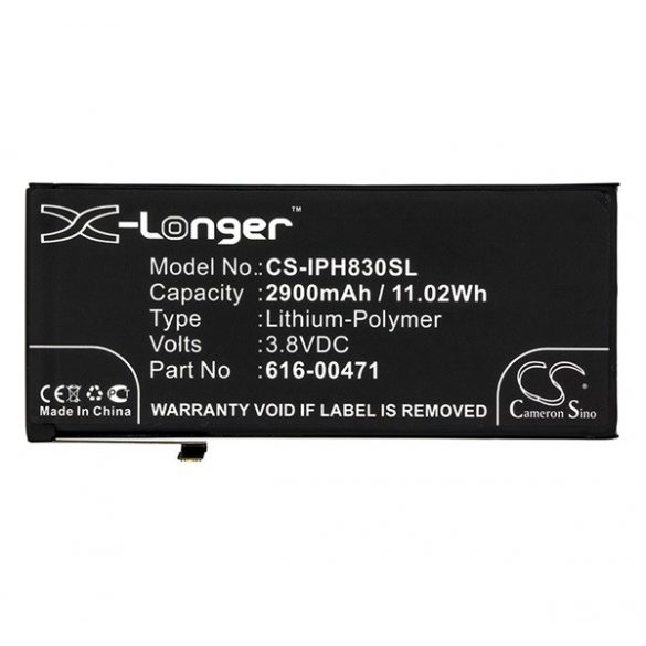 Baterie CAMERON SINO Li-Polymer (3.8V/2900mAh, compatibil cu Apple 616-00468) NEGRU Apple iPhone XR 6.1