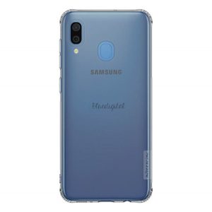 Protector de telefon din silicon NILLKIN NATURE (rezistență medie la impact, colț cu pernă de aer, 0,6 mm, ultra-subțire) GRI Samsung Galaxy A30 (SM-A305F), Samsung Galaxy A20 (SM-A205F)