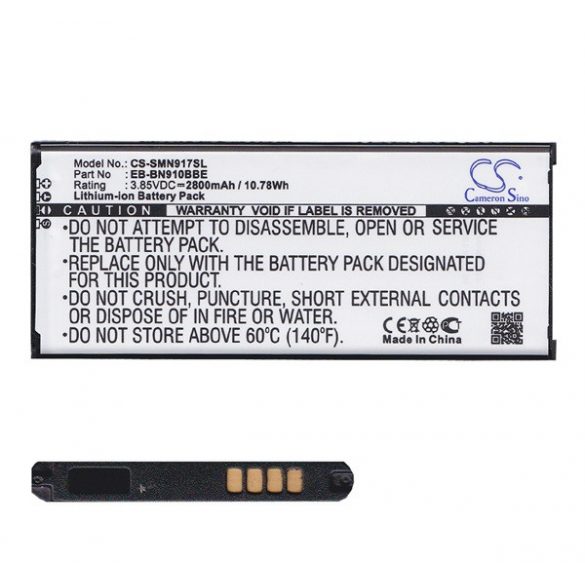 Baterie CAMERON SINO Li-Ion (3,85V/2800mAh, compatibil cu Samsung EB-BN910BBE) NEGRU Samsung Galaxy Note 4 (SM-N910C)