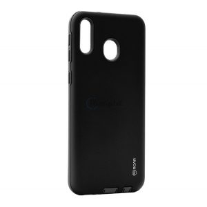 Protectie de telefon din silicon ROAR RICO ARMOR (rezistenta la impact mediu, spate din plastic, mat) NEGRU Samsung Galaxy M20 (SM-M205F)