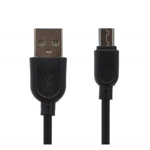 Cablu de date (USB - microUSB special, cap lung 8mm, 100cm) NEGRU